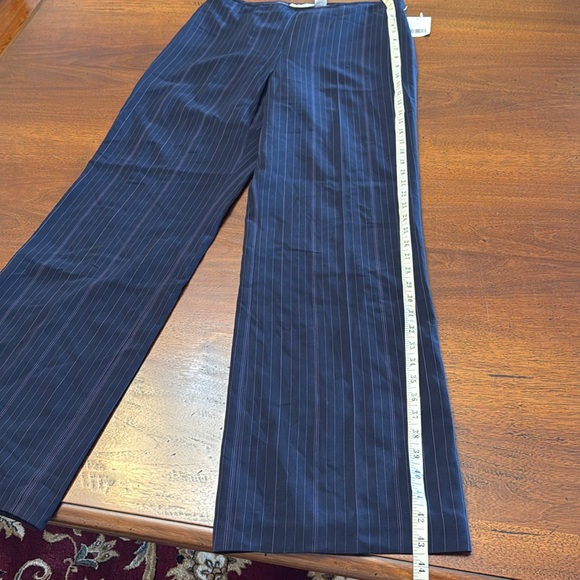 Liz Claiborne Suits New 2 Piece Coat & Pants Size 10 Stripe About Town Business - Picture 14 of 17